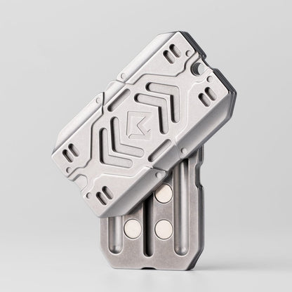 Fidget Slider – GEEOne Warshield | Stainless Steel Zirconium Copper Titanium EDC