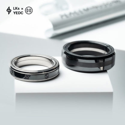 EDC Lanyard Bead – YEDC × LKS Zhuan Yun Pig Ring | Zircuti Titanium EDC Ring Pendant