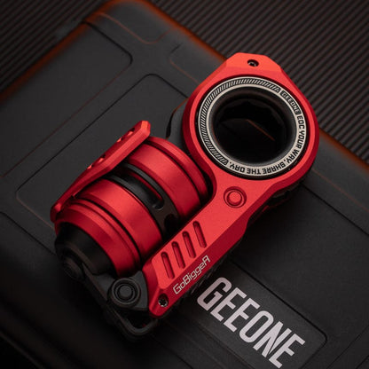 Fidget Slider EDC – GoBiggeR Sinian Lite | Aluminum Titanium Zirconium Mokuti Push Slider