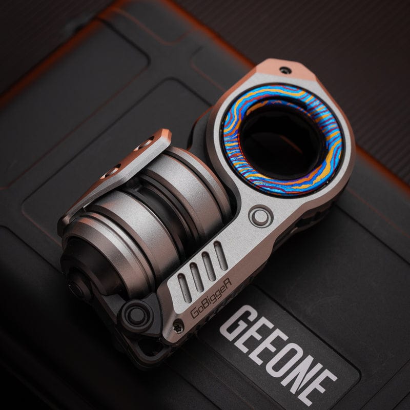 Fidget Slider EDC – GoBiggeR Sinian Lite | Aluminum Titanium Zirconium Mokuti Push Slider