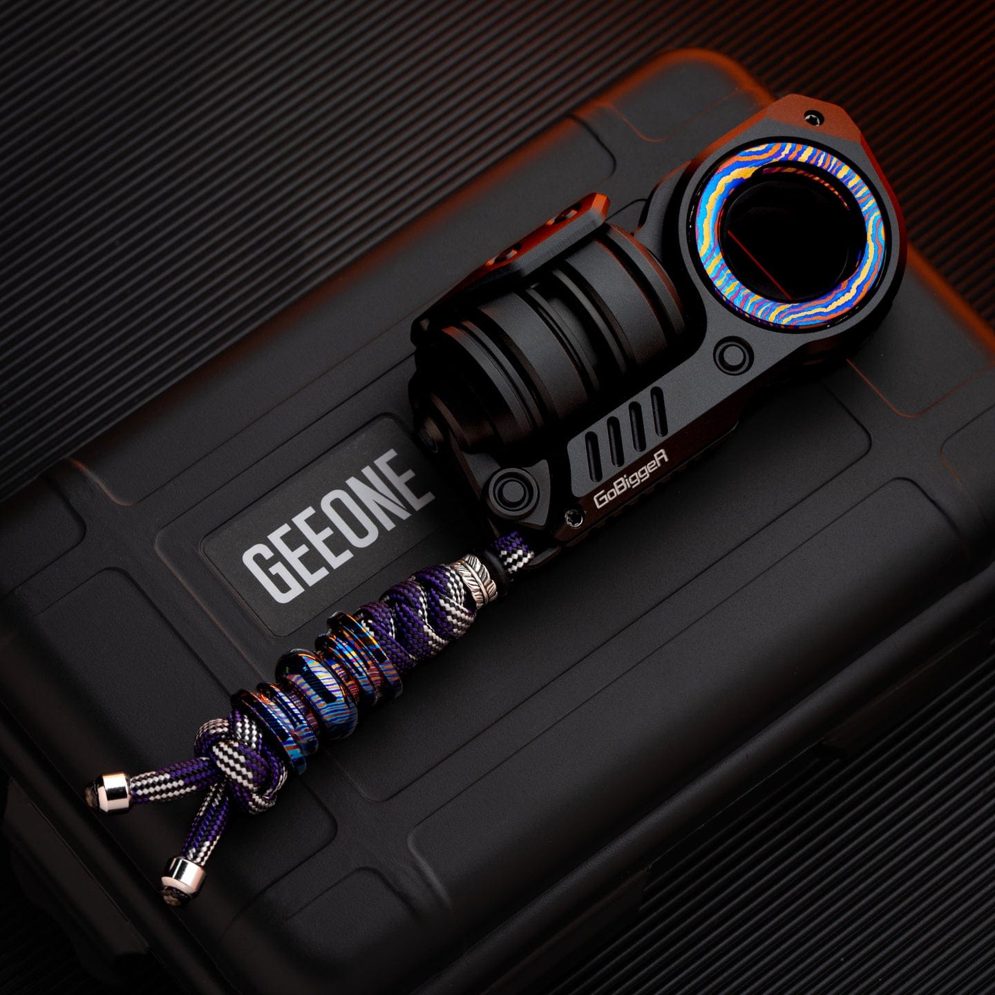 Fidget Slider EDC – GoBiggeR Sinian Lite | Aluminum Titanium Zirconium Mokuti Push Slider