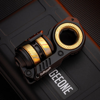 Fidget Slider EDC – GoBiggeR Sinian Lite | Aluminum Titanium Zirconium Mokuti Push Slider