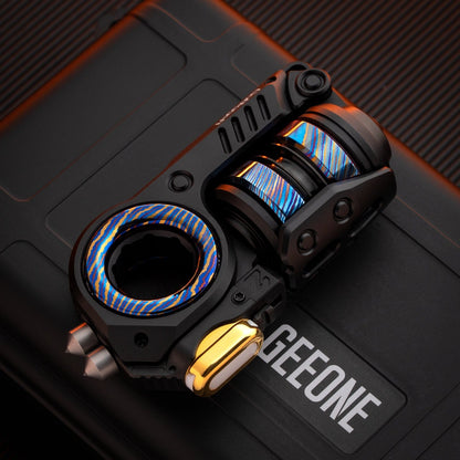 Fidget Slider EDC – GoBiggeR Sinian Lite | Aluminum Titanium Zirconium Mokuti Push Slider