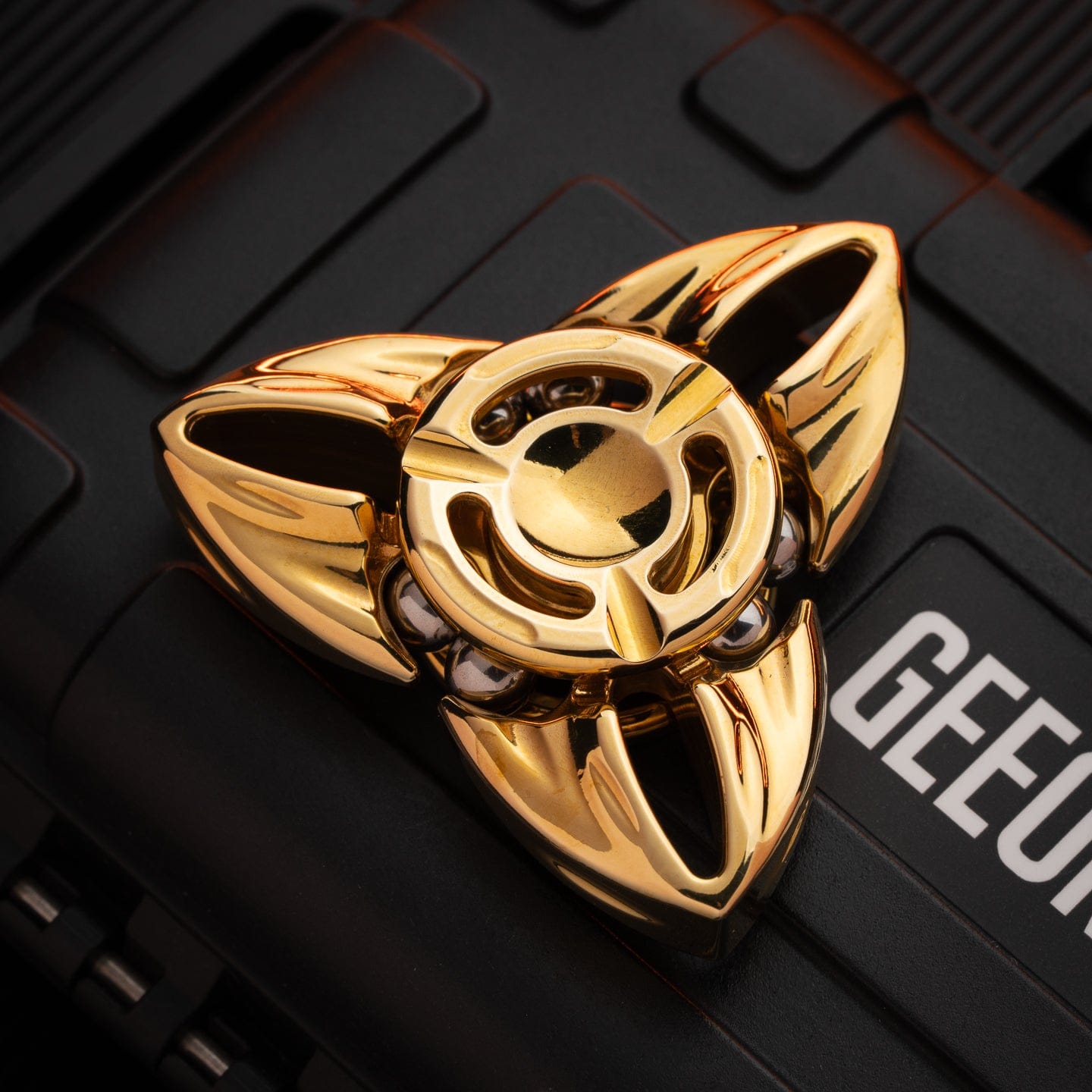 Fidget Spinner EDC – HE EDC Shadow Spinner | Titanium Zirconium Brass Copper Precision Spinner