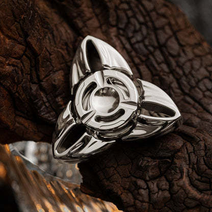 Fidget Spinner EDC – HE EDC Shadow Spinner | Titanium Zirconium Brass Copper Precision Spinner
