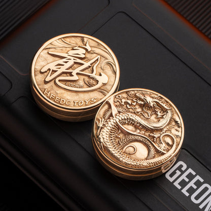 Tactile Coin – HF EDC Ding Ding Coin | Stainless Steel Zirconium Copper Haptic Fidget