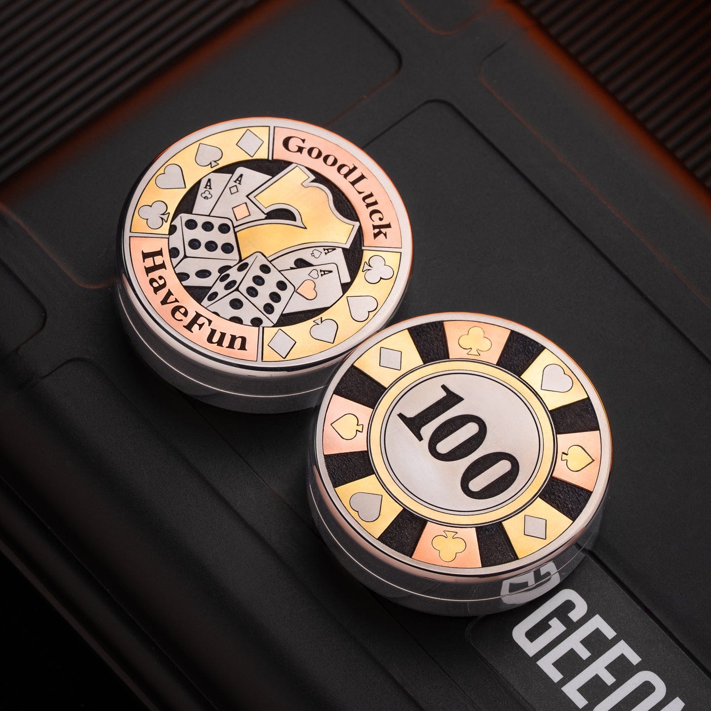 Tactile Coin – HF EDC Ding Ding Coin | Stainless Steel Zirconium Copper Haptic Fidget