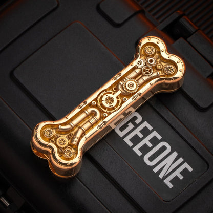 EDC Pendant – HF EDC Steam Bone | Brass Engraving Lanyard Bead Knife Bead