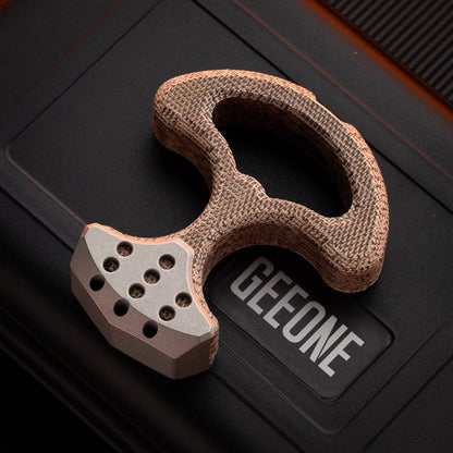 Pocket Tool – Iron Triangle Crusader Knuckle Duster | G10 Titanium Copper Ultem EDC