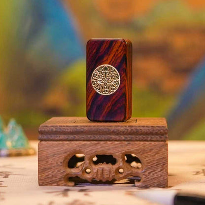 EDC Desk Accessory – JIN MU EDC Paperweight | Cocobolo Wood Golden-threaded Nanmu