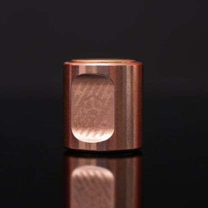 Paracord Bead EDC – JUZHE EDC Scroll | Titanium Zirconium Copper Mokuti Crystal Pendant