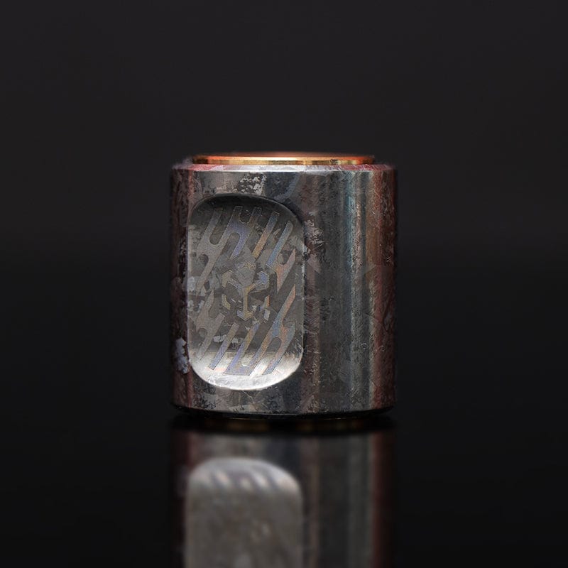 Paracord Bead EDC – JUZHE EDC Scroll | Titanium Zirconium Copper Mokuti Crystal Pendant
