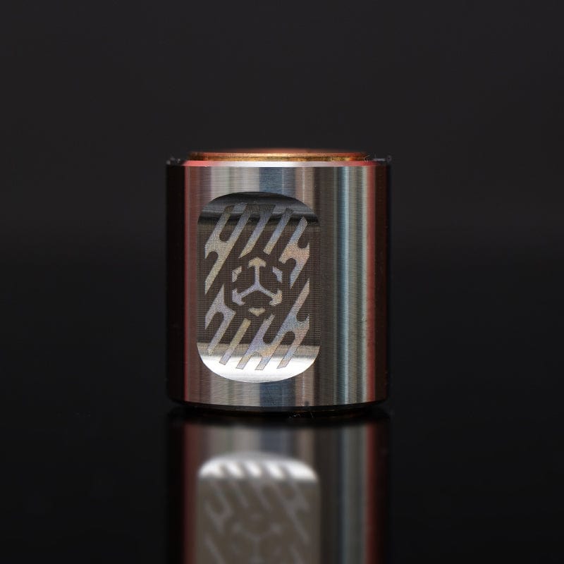 Paracord Bead EDC – JUZHE EDC Scroll | Titanium Zirconium Copper Mokuti Crystal Pendant