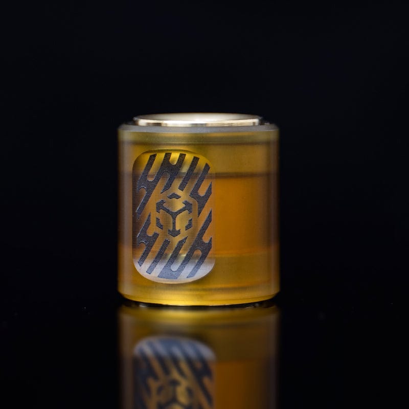 Paracord Bead EDC – JUZHE EDC Scroll | Titanium Zirconium Copper Mokuti Crystal Pendant