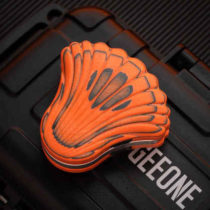 Tactile Slider – KAIS Balled Shell | Carbon Quartz Zirconium Oil Slick EDC Mechanical Slider
