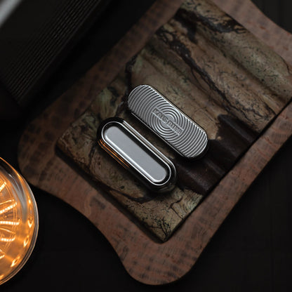 Fidget Slider – KAIS RUYI S | Stainless Steel Zirconium DLC Mokume Push Slider EDC