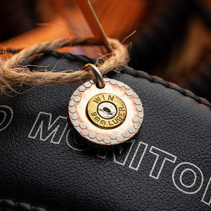 Knife Bead – KASFLY Primer Disc Pendant | Mokuti Damascus Superconductor EDC Disc