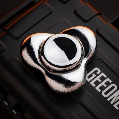 Fidget Spinner – Kinetics Tri Cell | Copper Titanium Zirconium Oil Slick EDC