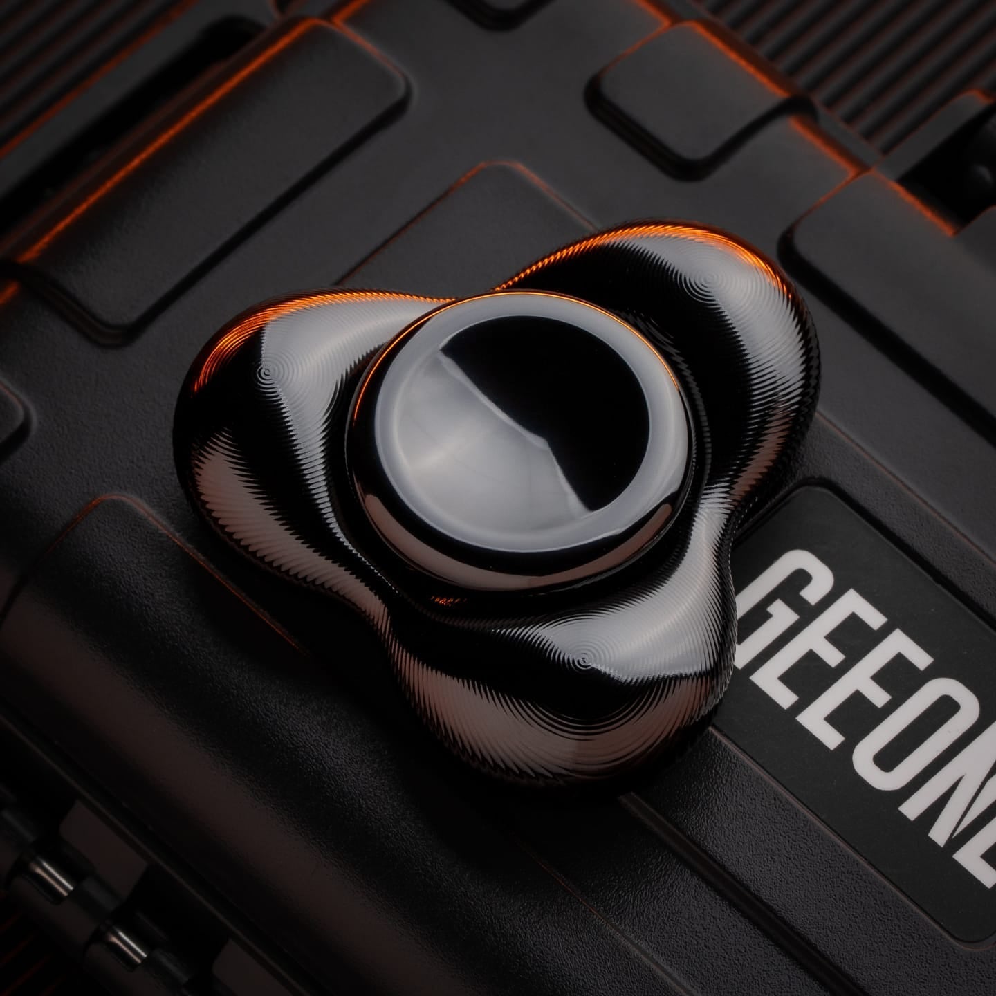 Fidget Spinner – Kinetics Tri Cell | Copper Titanium Zirconium Oil Slick EDC