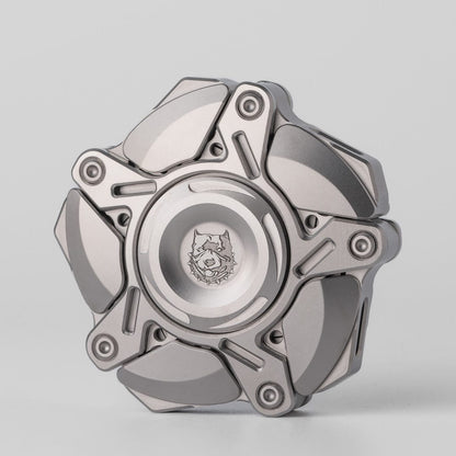 Hand Spinner – KTS Origin-5 | Titanium Zirconium 5-Blade EDC Fidget Spinner