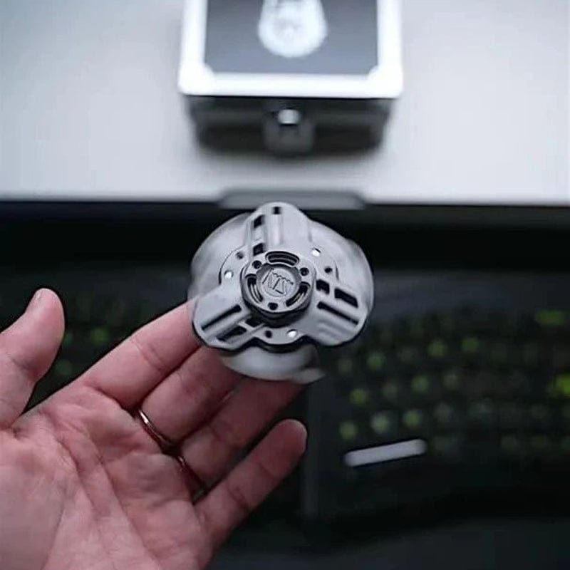 Fidget Spinner – KTS Tri Linkage Spinner | Titanium Zirconium CNC EDC