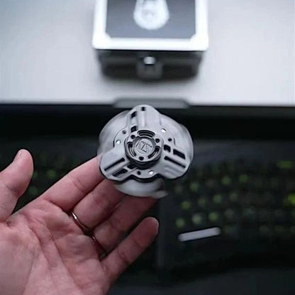 Fidget Spinner – KTS Tri Linkage Spinner | Titanium Zirconium CNC EDC