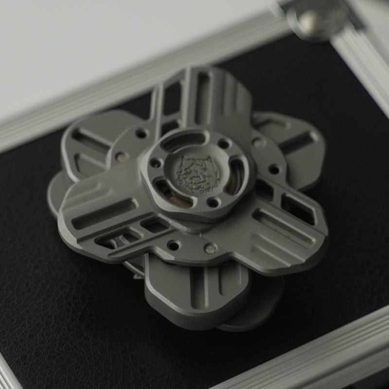Fidget Spinner – KTS Tri Linkage Spinner | Titanium Zirconium CNC EDC