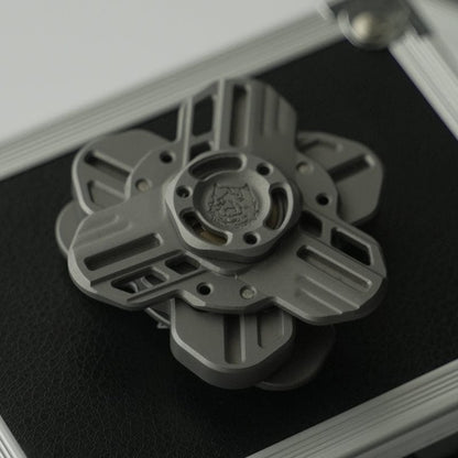 Fidget Spinner – KTS Tri Linkage Spinner | Titanium Zirconium CNC EDC