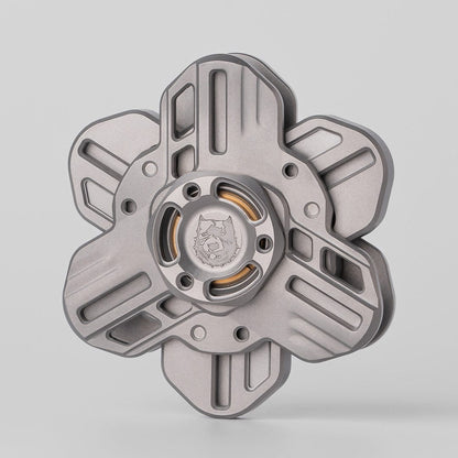 Fidget Spinner – KTS Tri Linkage Spinner | Titanium Zirconium CNC EDC