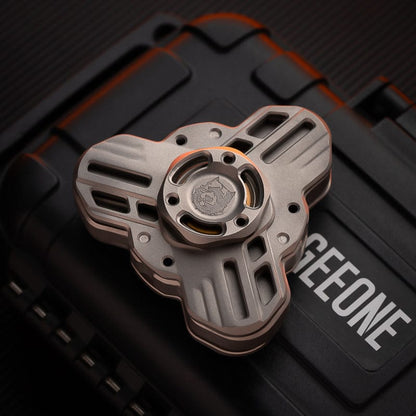 Fidget Spinner – KTS Tri Linkage Spinner | Titanium Zirconium CNC EDC