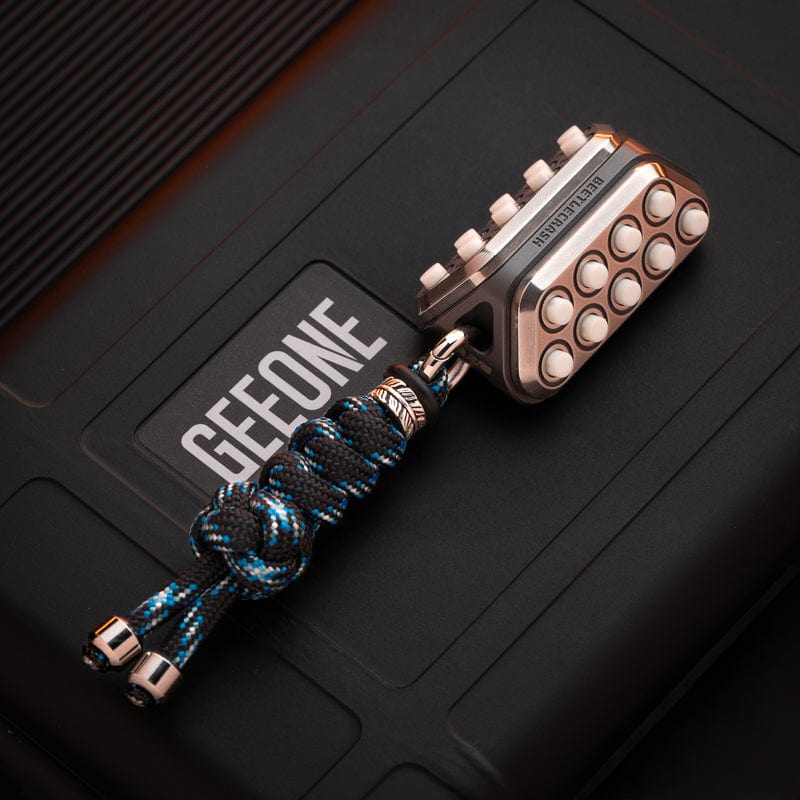 EDC Bead – LAUTIE Beetle Crash & Strawberry Crash | Zirconium Stainless Steel Copper Lanyard Pendant