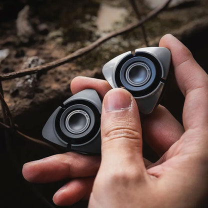 Hand Spinner – LAUTIE Bit-04 Tri | Titanium Zirconium EDC Fidget Spinner
