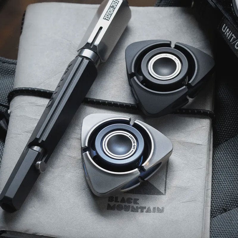 Hand Spinner – LAUTIE Bit-04 Tri | Titanium Zirconium EDC Fidget Spinner