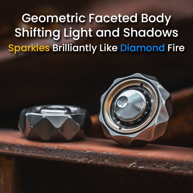 Tactile Spinner – LAUTIE Bit-05 | Titanium Zirconium Copper Brass EDC Fidget Spinner