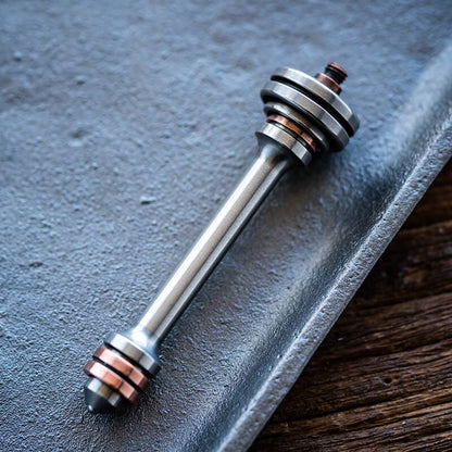 Tactile Spinner – LAUTIE Bit-05 | Titanium Zirconium Copper Brass EDC Fidget Spinner