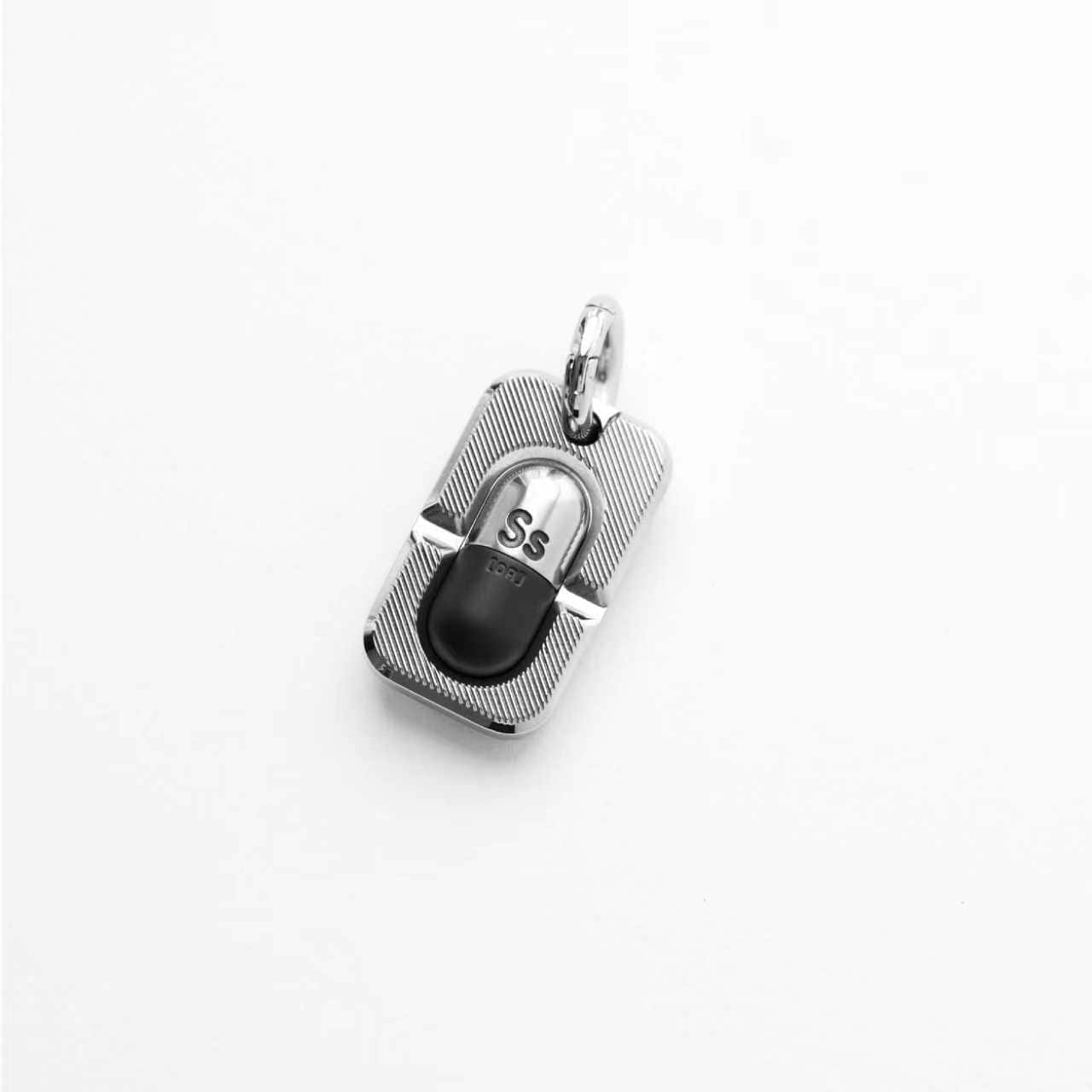 EDC Lanyard Bead – LAUTIE Capsule Pendant | Stainless Steel Titanium Zirconium EDC Bead