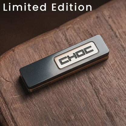 Mechanical Fidget Slider – LAUTIE Choc | Titanium Zirconium PEEK EDC Push Slider