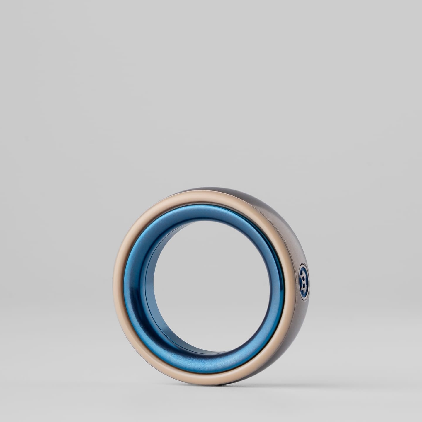 Gyroscope Toy – LAUTIE Mechanic-I Slim | Aluminum Titanium Zirconium Ring Spinner