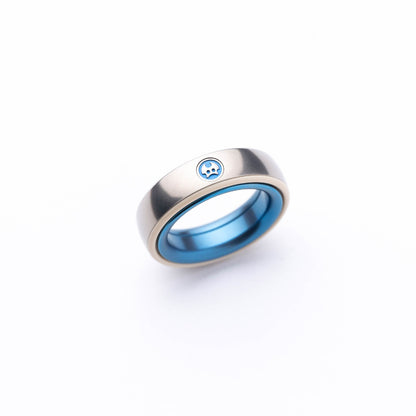 Gyroscope Toy – LAUTIE Mechanic-I Slim | Aluminum Titanium Zirconium Ring Spinner