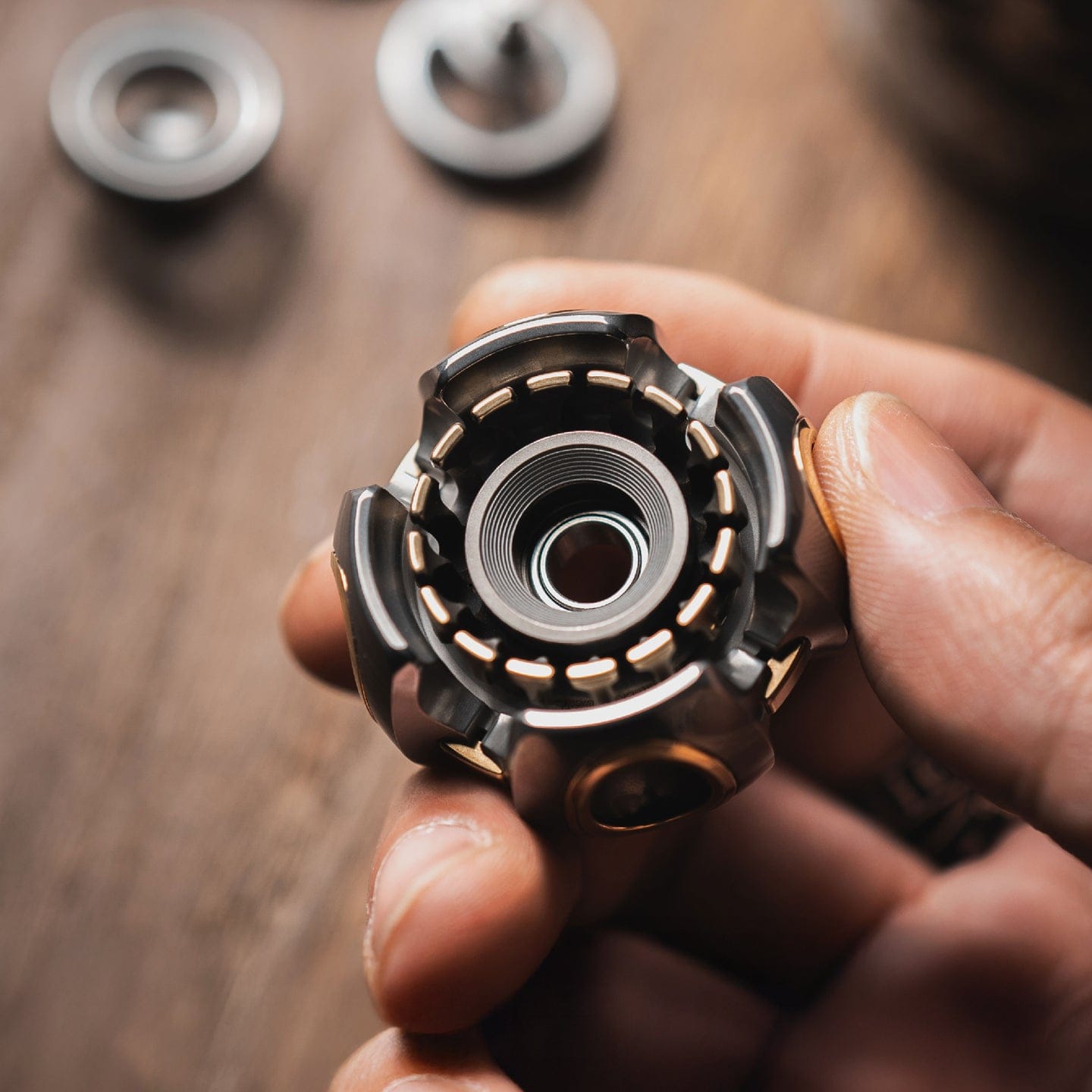 Precision Spinner – LAUTIE Noiz-O | Zirconium Titanium Brass Stainless Steel EDC