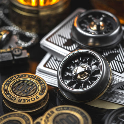 Spinning Top – LAUTIE Carnival Nano | CuNi Brass Zirconium Titanium 18K Gold EDC Spinner