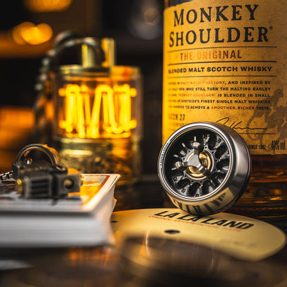 Spinning Top – LAUTIE Carnival Nano | CuNi Brass Zirconium Titanium 18K Gold EDC Spinner