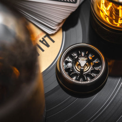Spinning Top – LAUTIE Carnival Nano | CuNi Brass Zirconium Titanium 18K Gold EDC Spinner