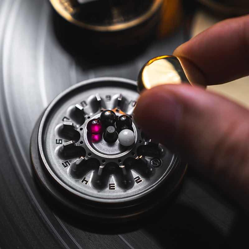 Spinning Top – LAUTIE Carnival Nano | CuNi Brass Zirconium Titanium 18K Gold EDC Spinner