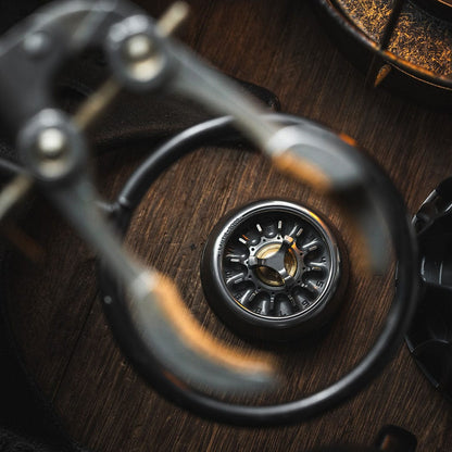 Spinning Top – LAUTIE Carnival Nano | CuNi Brass Zirconium Titanium 18K Gold EDC Spinner