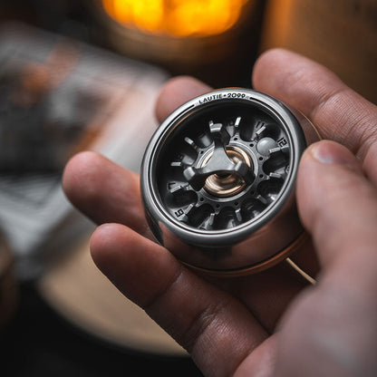 Spinning Top – LAUTIE Carnival Nano | CuNi Brass Zirconium Titanium 18K Gold EDC Spinner