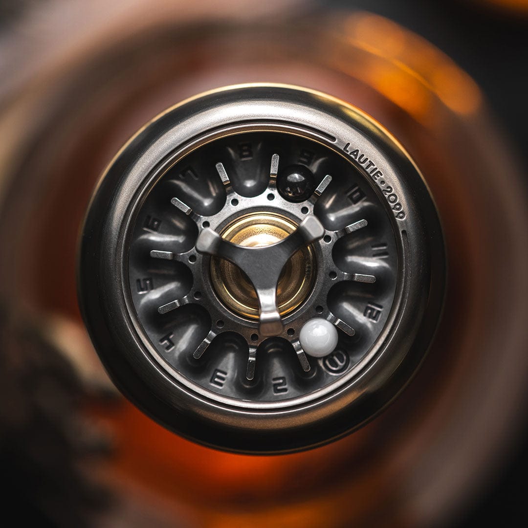 Spinning Top – LAUTIE Carnival Nano | CuNi Brass Zirconium Titanium 18K Gold EDC Spinner