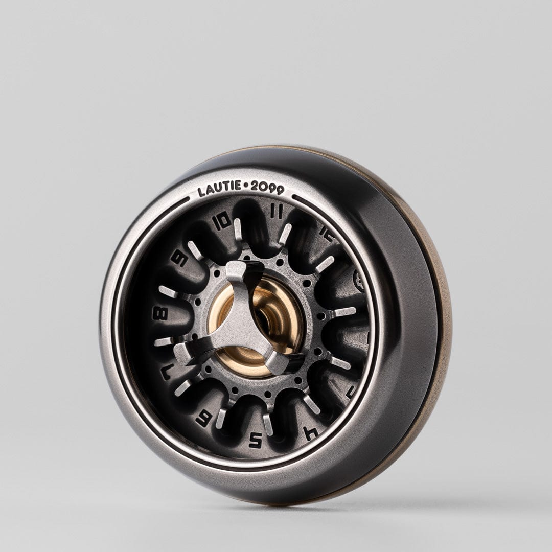 Spinning Top – LAUTIE Carnival Nano | CuNi Brass Zirconium Titanium 18K Gold EDC Spinner
