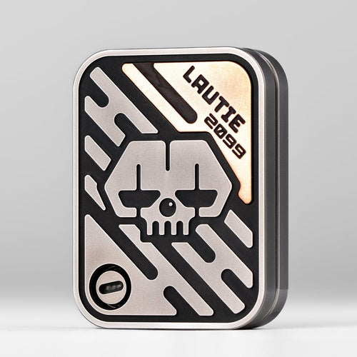Tactile Slider – LAUTIE Poker Shuffle 2.0 | Stainless Steel Copper Zirconium EDC Push Slider