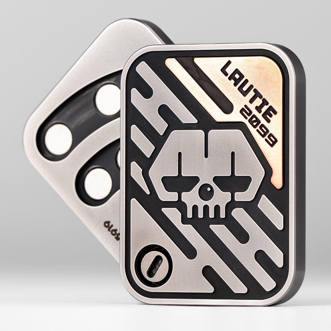 Tactile Slider – LAUTIE Poker Shuffle 2.0 | Stainless Steel Copper Zirconium EDC Push Slider